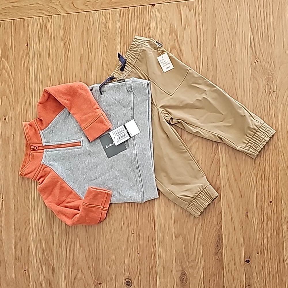 Eddie Bauer 12m boy 2pc sweater pant